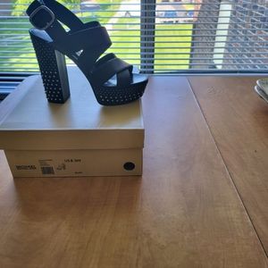 MILA PLATFORM 5 CM IN BLACK NYLON WITH EMBROIDERED LOGO